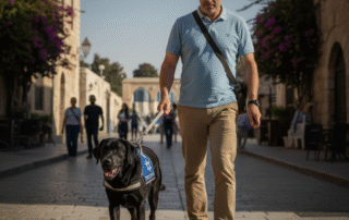 Guide Dog walking