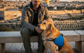 Veteran with Service Dog